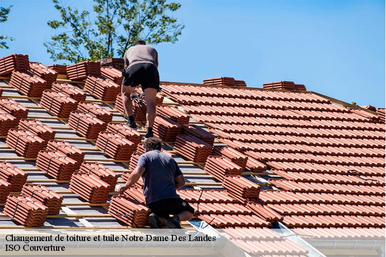 Changement de toiture et tuile  notre-dame-des-landes-44130 ISO Couverture