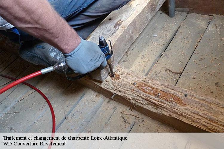 Traitement et changement de charpente 44 Loire-Atlantique WD Couverture Ravalement